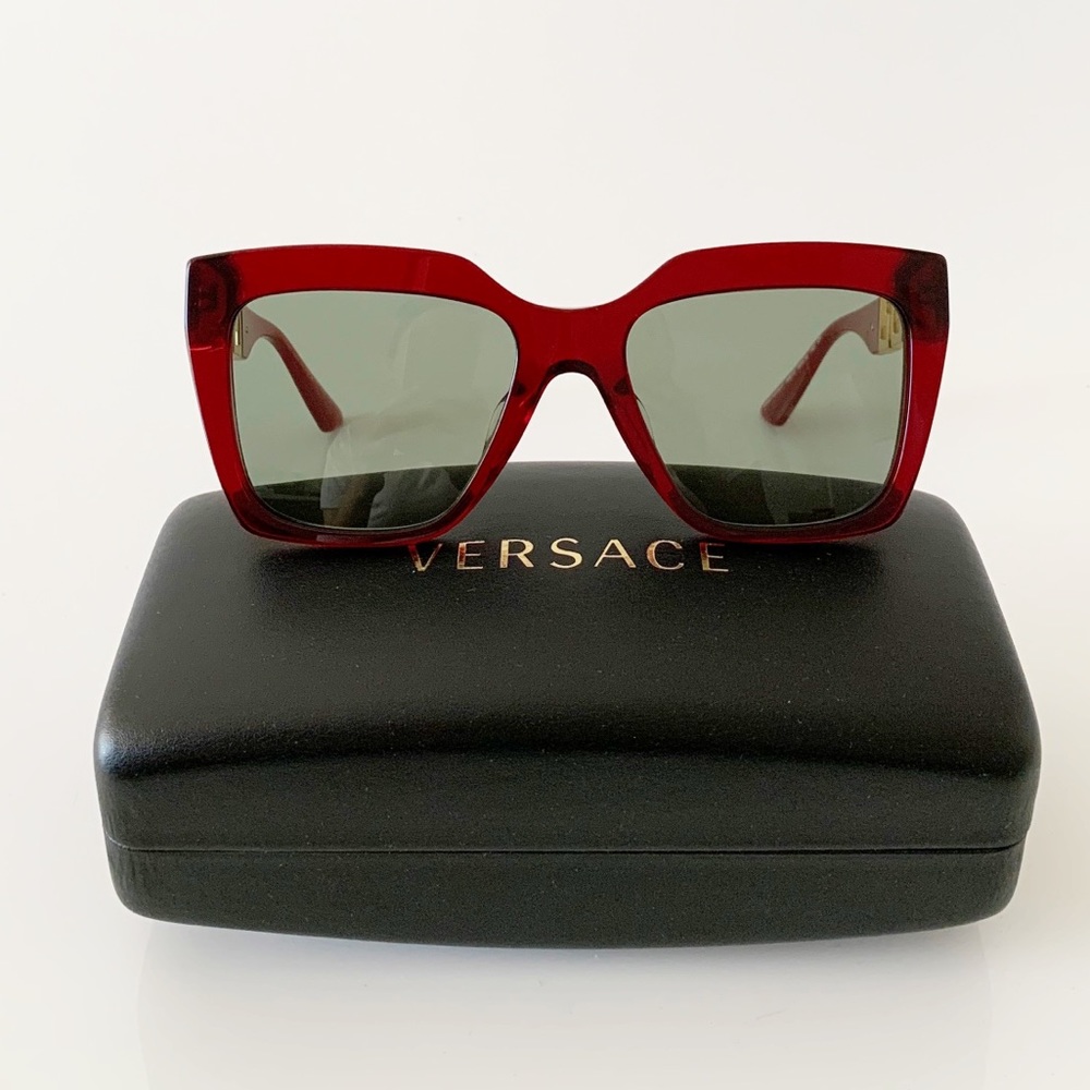 Versace Red Sunglasses - Picture 9 of 13